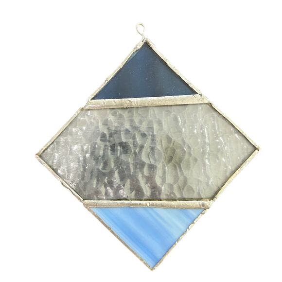 Square Stained Glass Mosaic Tile- Hanger- 4x4"- window decor- whimsigoth - Picture 4 of 4